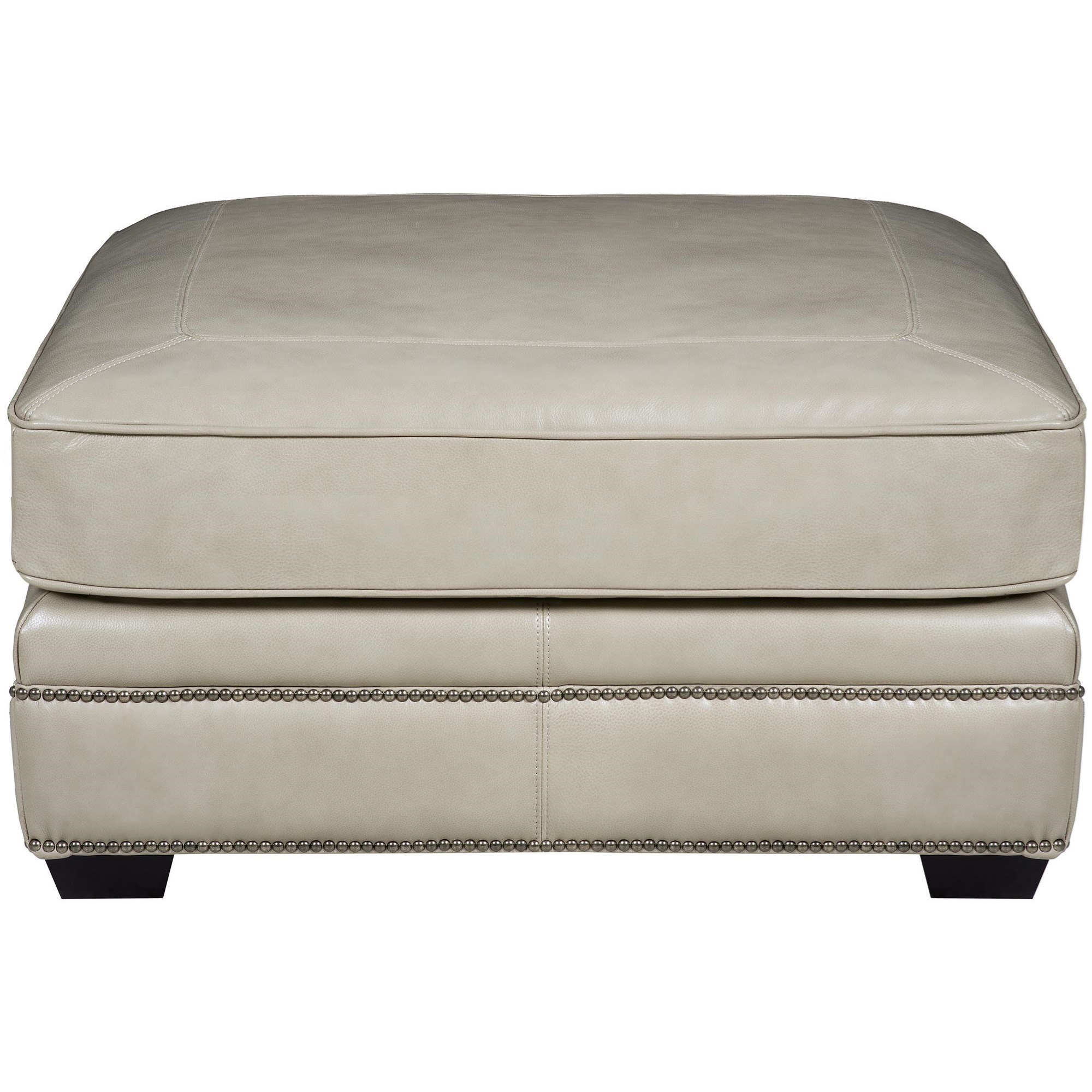 Bernhardt Grandview 113799780 39" Cocktail Ottoman with Nailheads